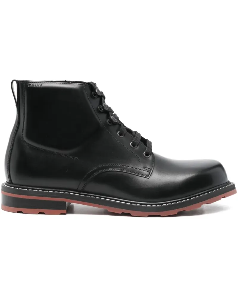 Bally Hiking-Boots aus Leder - Schwarz Schwarz