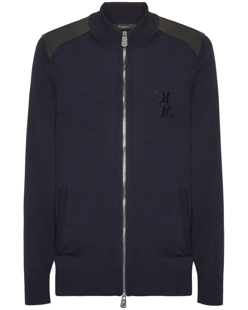Billionaire Sportjacke mit Logo-Stickerei - Blau Blau