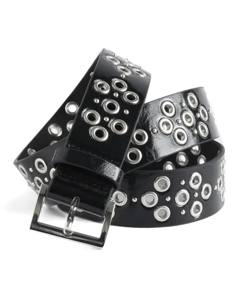 Zadig & Voltaire Starlight Gürtel mit Ösendetail - Schwarz Schwarz