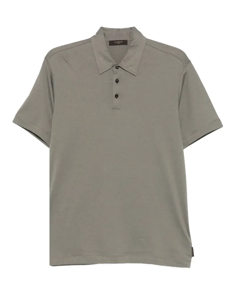 Zanone Poloshirt mit Knopfleiste - Grau Grau