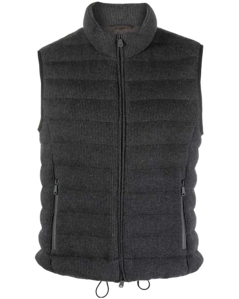 Brunello Cucinelli Gefütterte Weste - Grau Grau
