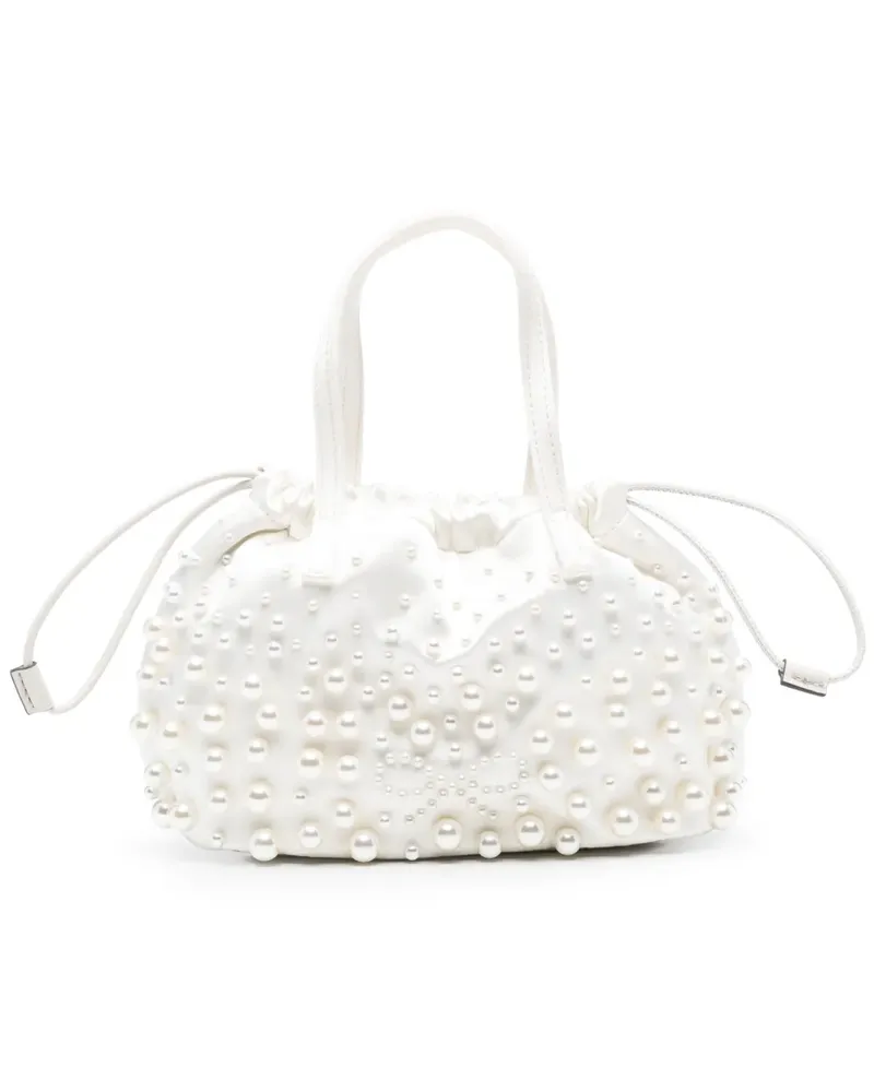 Anya Hindmarch Beuteltasche mit Perlen - Nude Nude