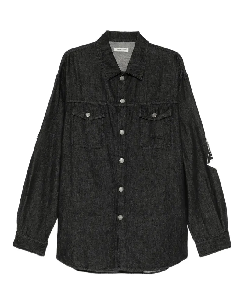 Undercover Hemd mit grafischem Print - Schwarz Schwarz