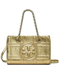 Tory Burch Beuteltasche mit Logo-Patch Gold