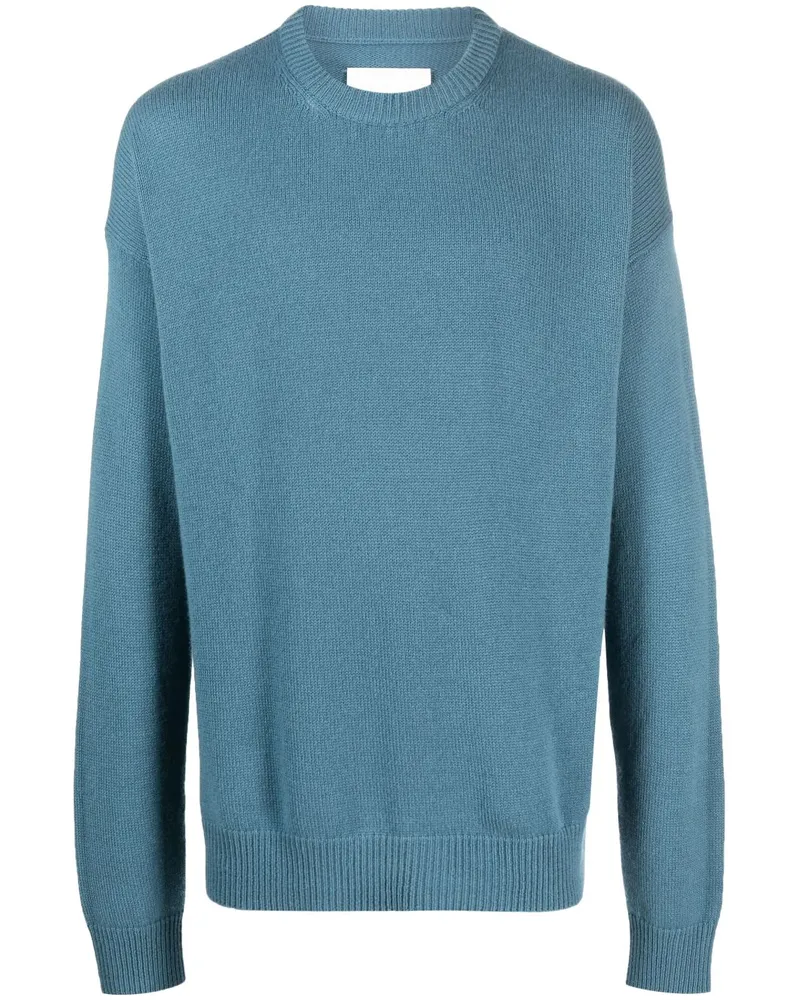Jil Sander Kaschmirpullover mit rundem Ausschnitt - Blau Blau