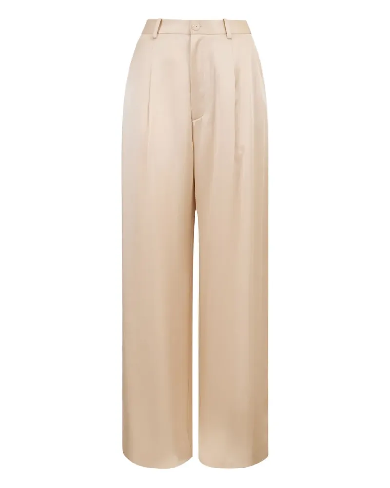 LAPOINTE Plisseehose mit geradem Schnitt - Nude Nude