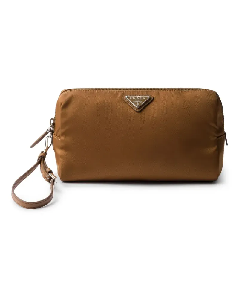 Prada Re-Nylon Clutch - Braun Braun