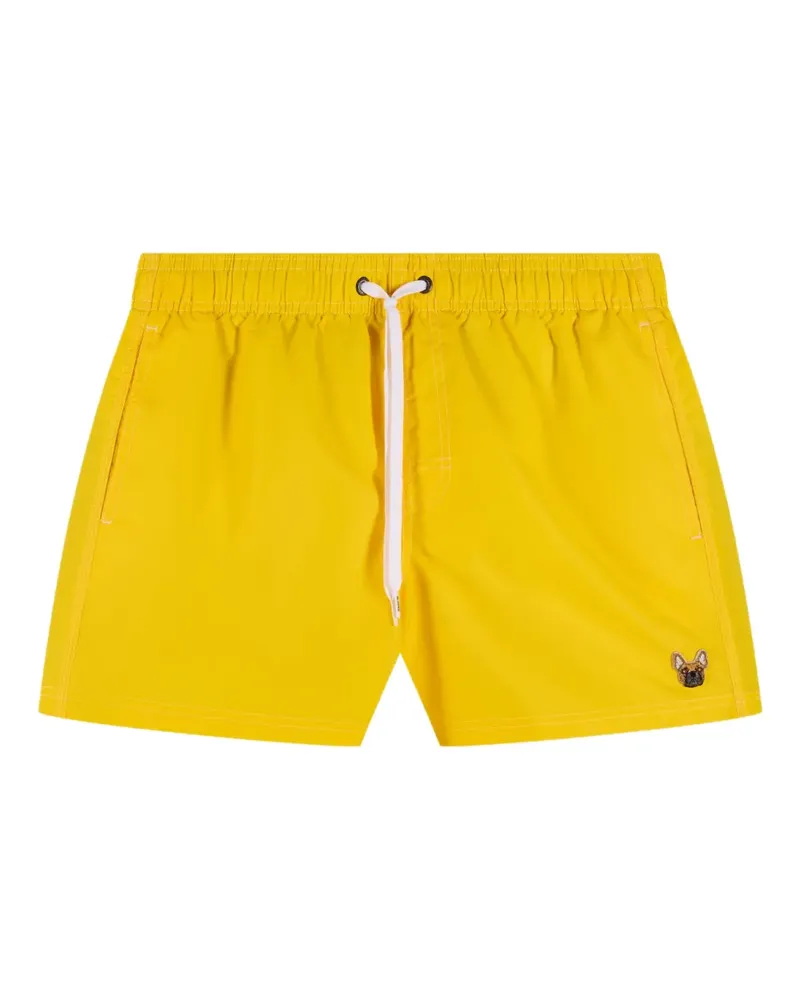 Sundek x Pelo Foundation gestreifte Badeshorts - Gelb Gelb