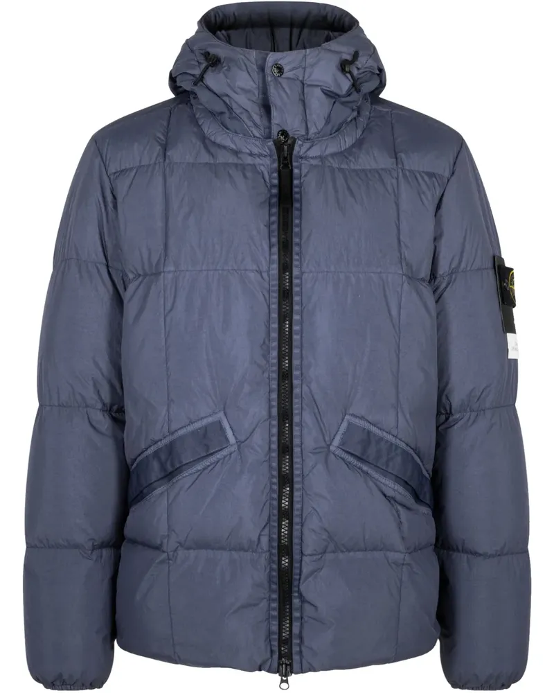 Stone Island Klassische Daunenjacke - Blau Blau