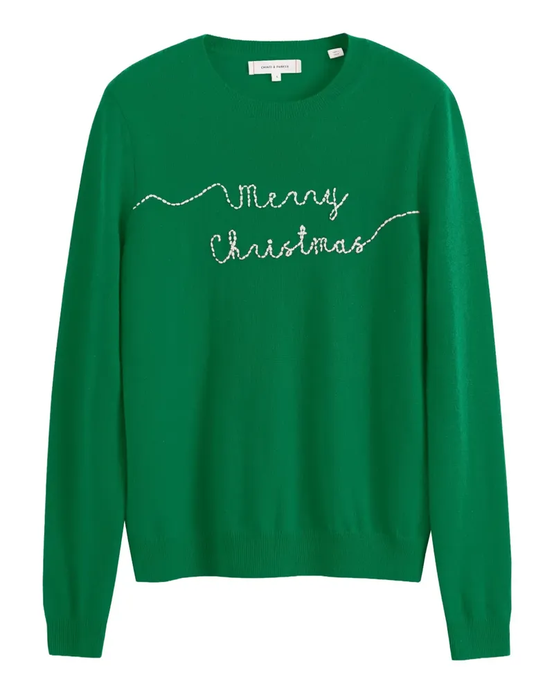 Chinti & Parker Merry Christmas Pullover - Grün Grün