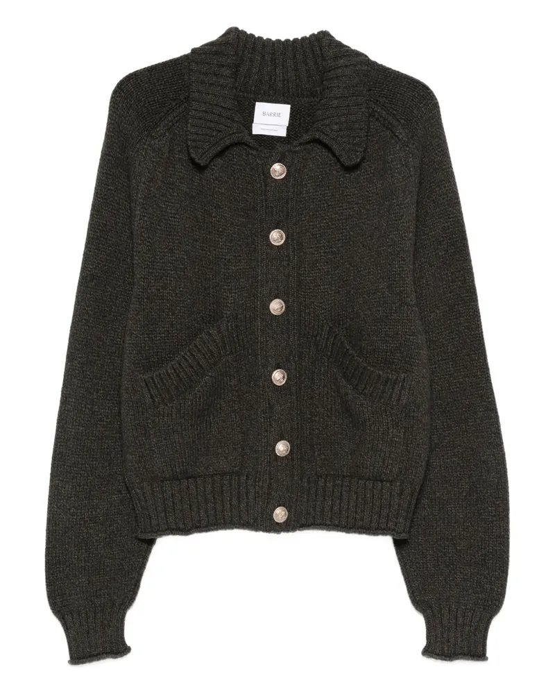 Barrie Needles Strickkleid mit geknöpftem Kragen - Grün Grün