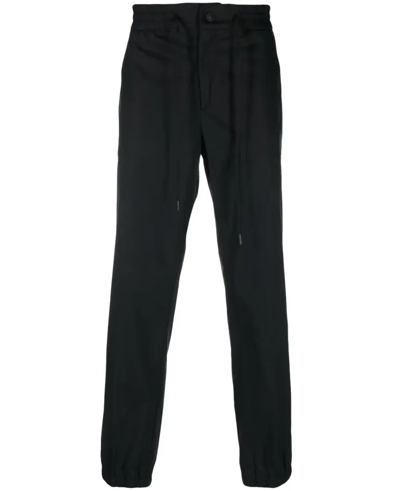 Versace Jeans Hose mit Logo-Patch - Schwarz Schwarz