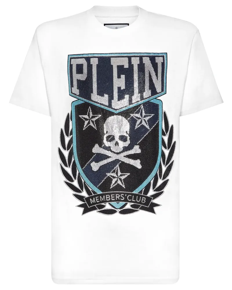 Philipp Plein Patch Skull&Bones T-Shirt - Weiß Weiß