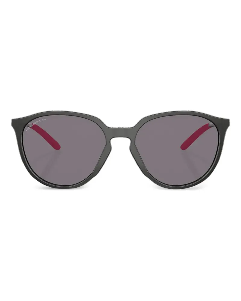 Oakley Sonnenbrille mit rundem Gestell - Schwarz Schwarz