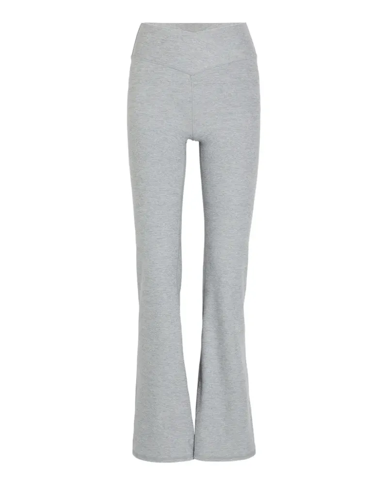 vuori mélange-effect flared trousers - Grau Grau