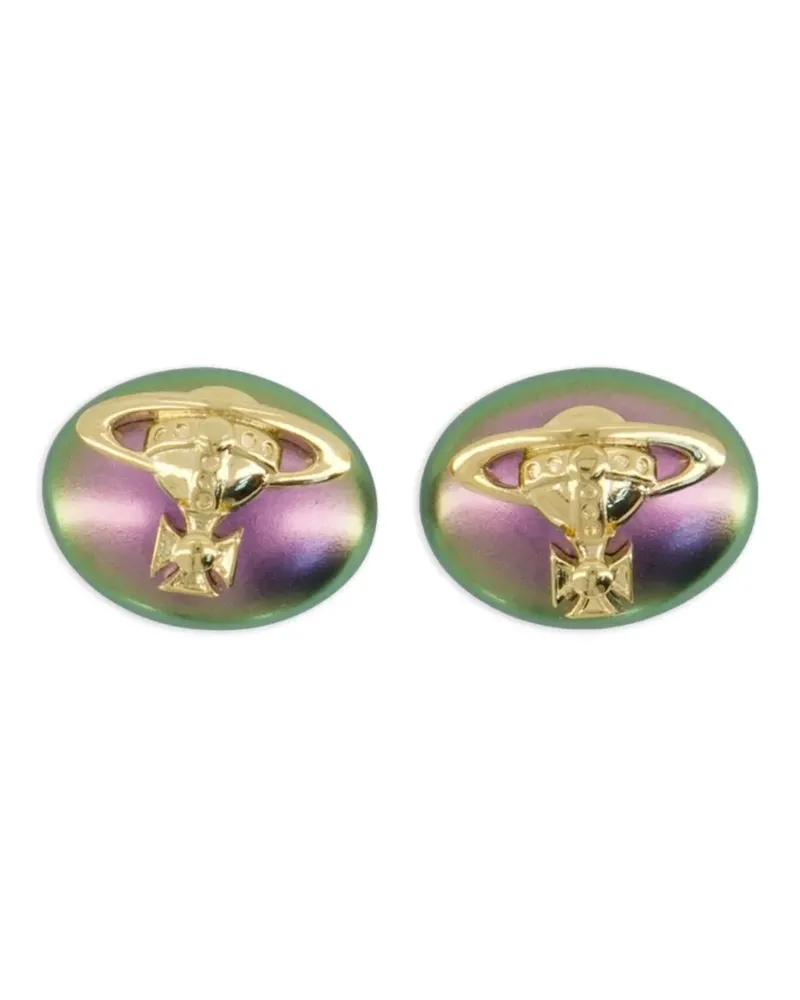 Vivienne Westwood Ovale Lavinia Ohrringe mit Orb - Gold Gold