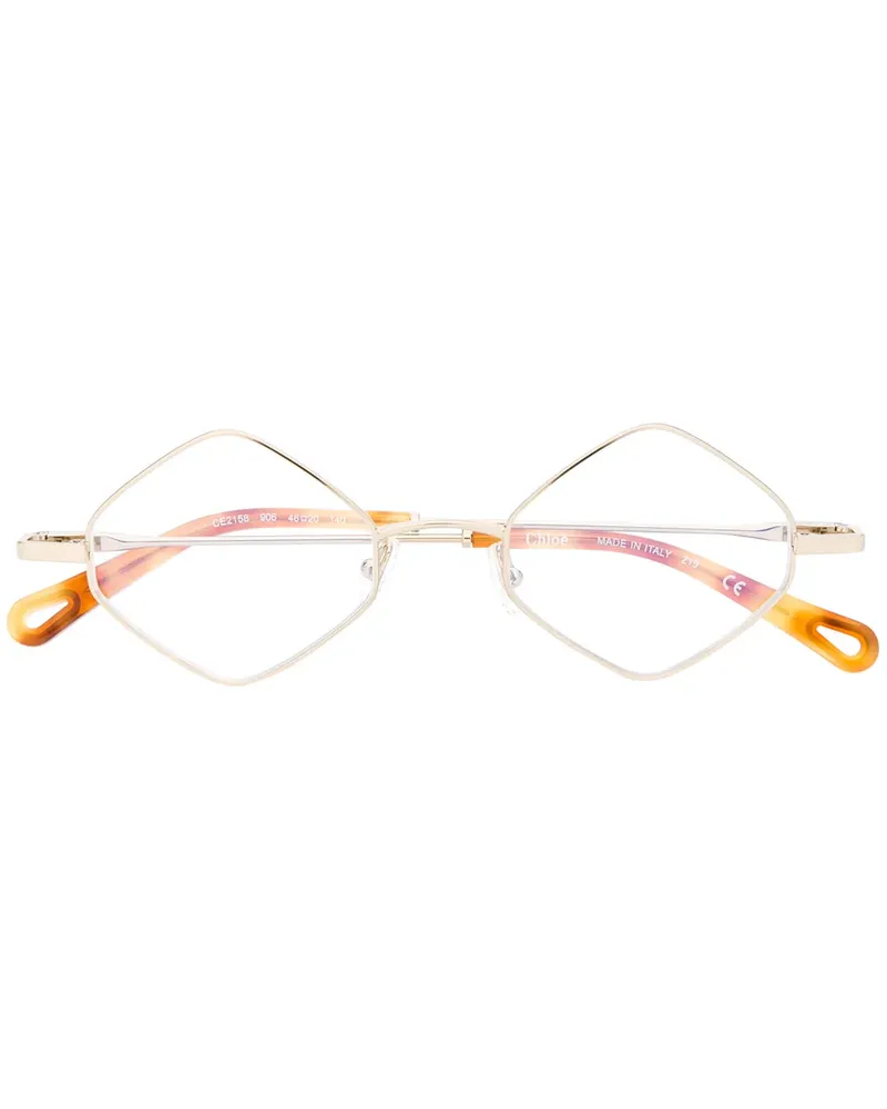 Chloé Brille mit sechseckigem Gestell - Gold Gold