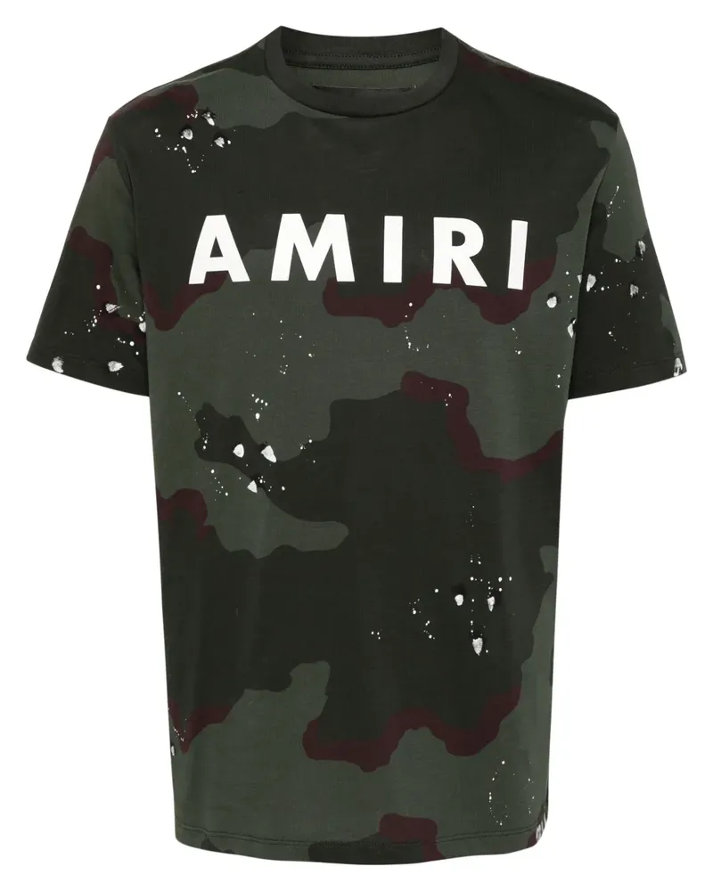 Amiri T-Shirt mit Logo-Print - Grün Grün