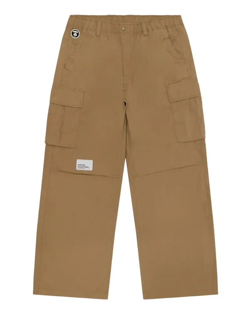 BAPE Cargohose mit Logo-Patch - Nude Nude