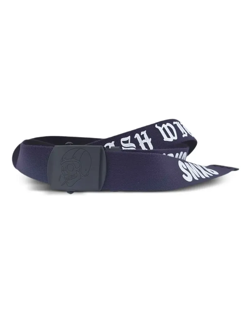 SAINT MXXXXXX Gürtel mit Logo-Print - Blau Blau