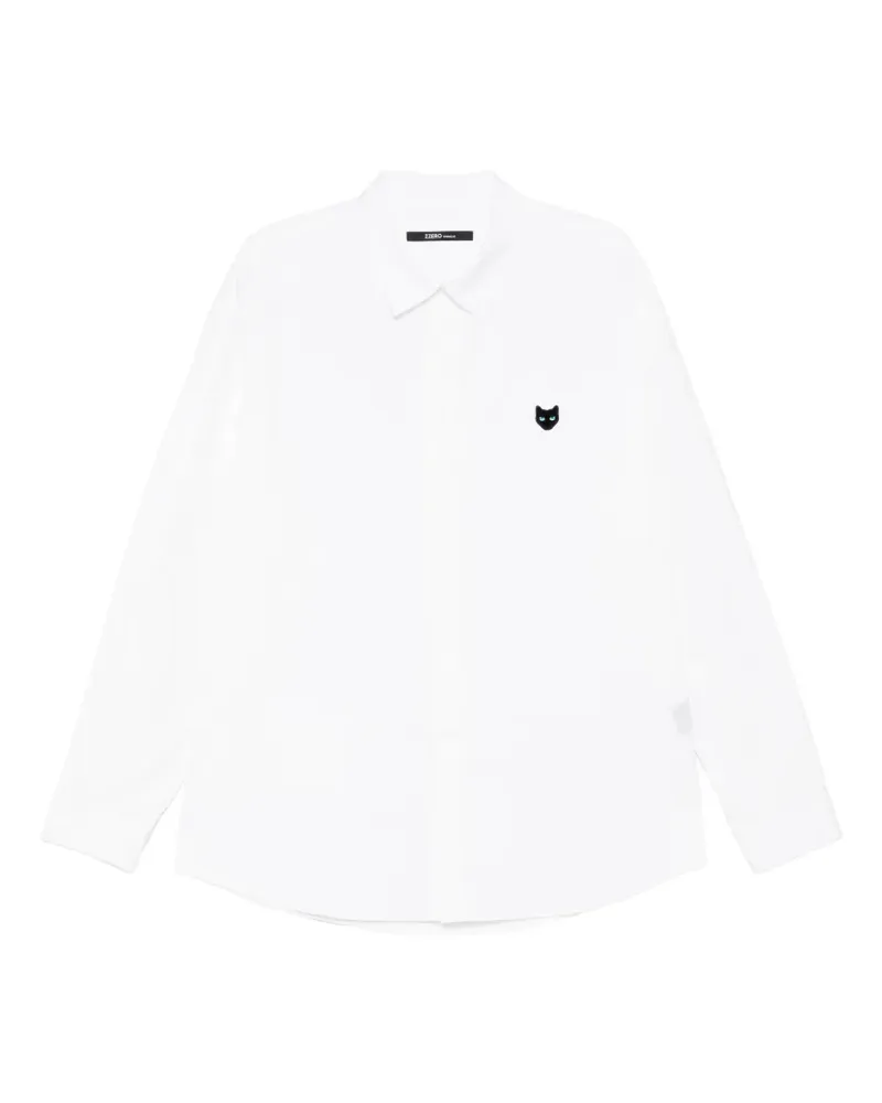 SONGZIO Hemd mit Panther-Patch - Weiß Weiß