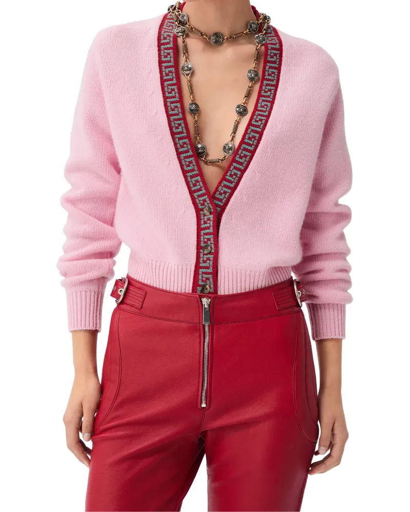 Versace Cardigan aus Wolle und Kaschmir - Rosa Rosa