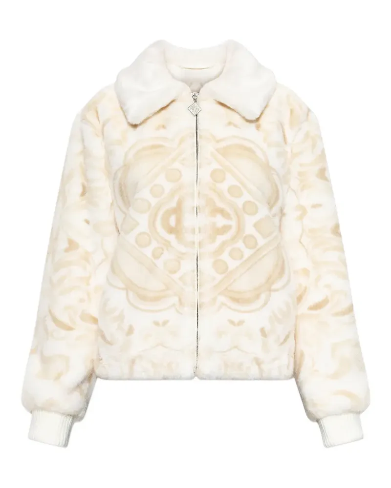 Casablanca Paris Jacke aus Faux Fur - Nude Nude