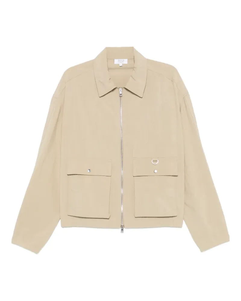 Kitsuné zip-up flap-pocket jacket - Nude Nude