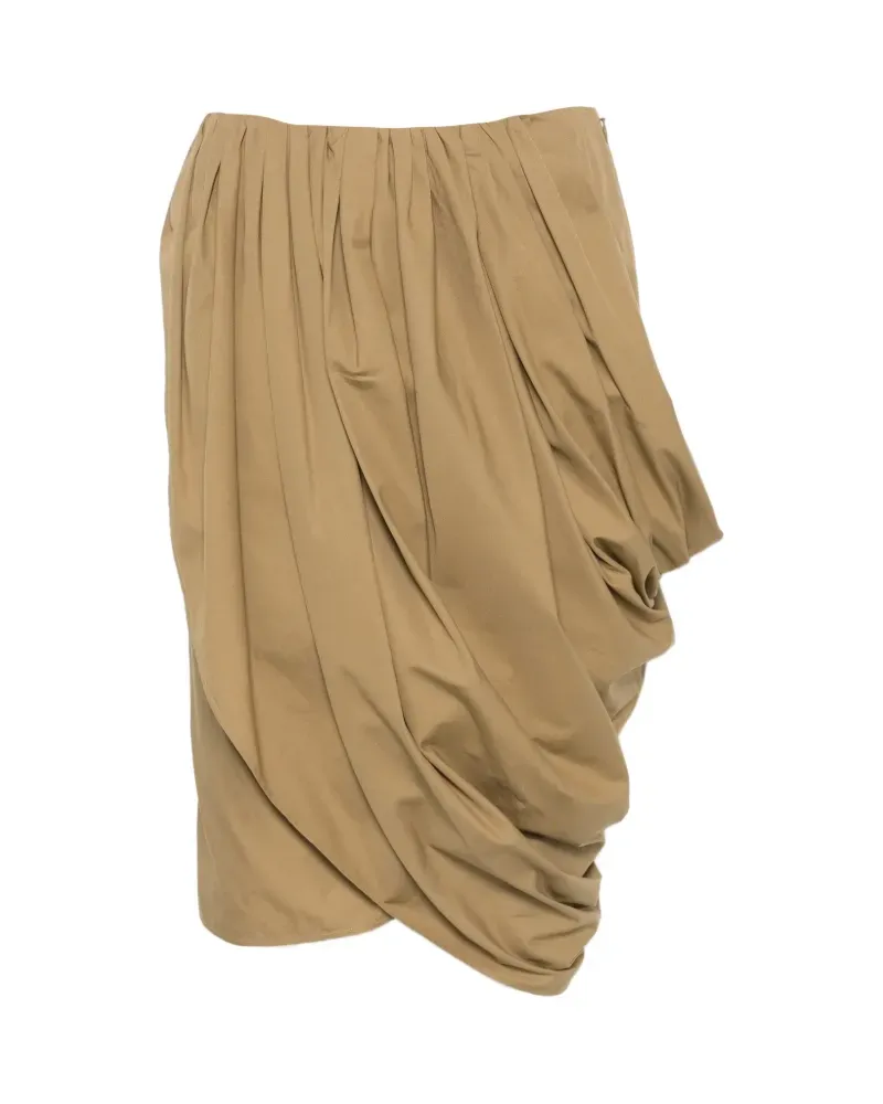 Chloé Drapierter Rock mit geraffter Taille - Grün Grün