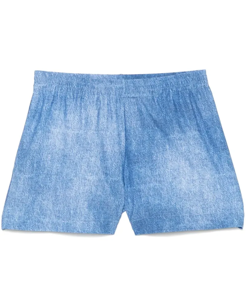 FISICO-Cristina Ferrari Shorts mit Jeans-Print - Blau Blau