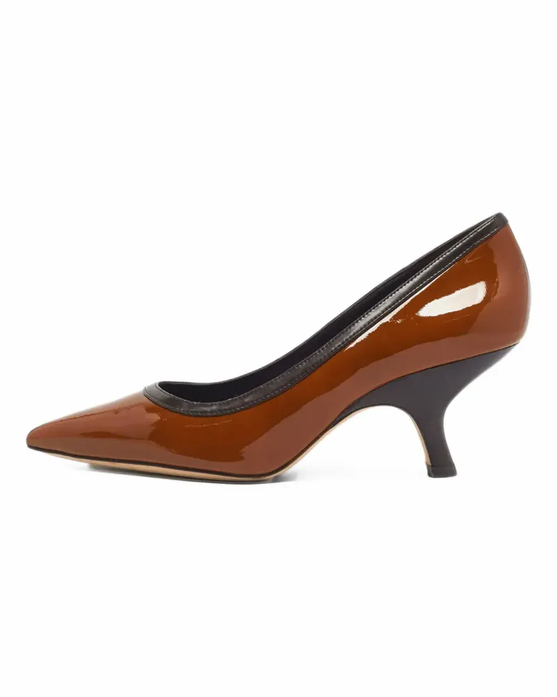 Tory Burch Zweifarbige Pumps mit spitzer Kappe - Braun Braun