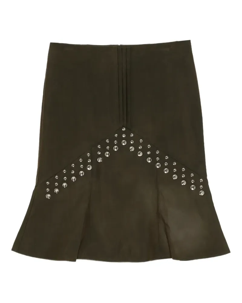 SHUSHU/TONG Ausgestellter Midirock - Grün Grün