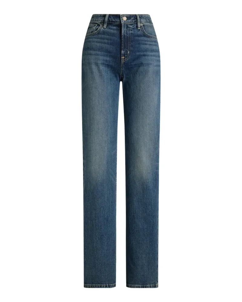 Ralph Lauren Straight-Leg-Jeans mit hohem Bund - Blau Blau