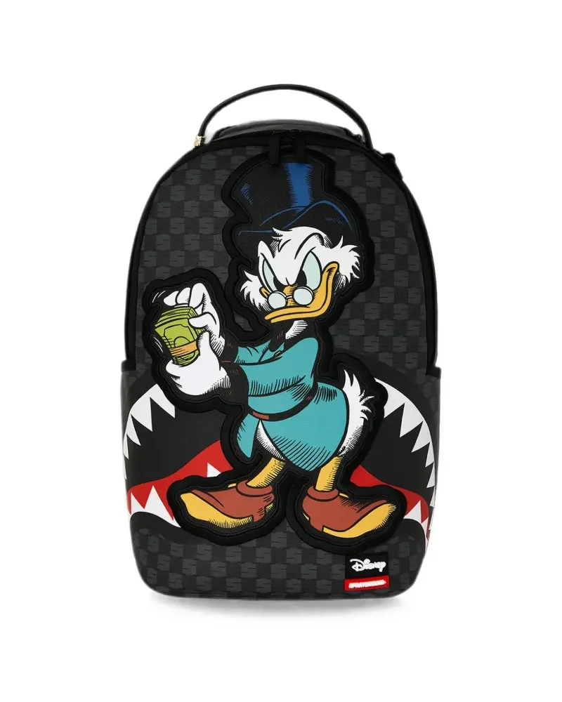 Sprayground x Disney Scrooge McDuck Rucksack mit Print - Schwarz Schwarz