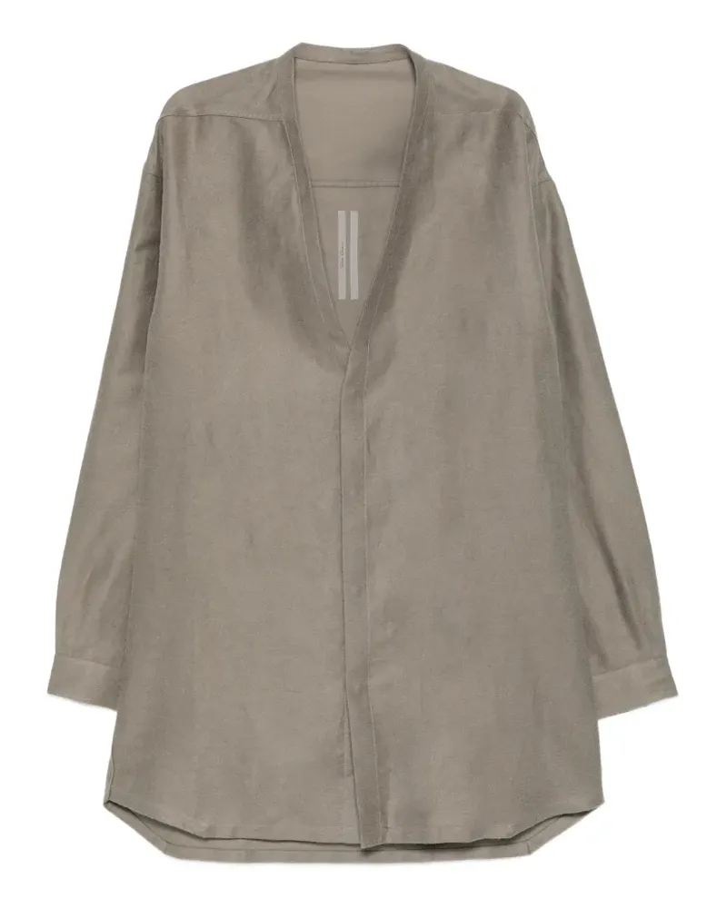 Rick Owens Concordian Hemd mit Webriemen - Grau Grau