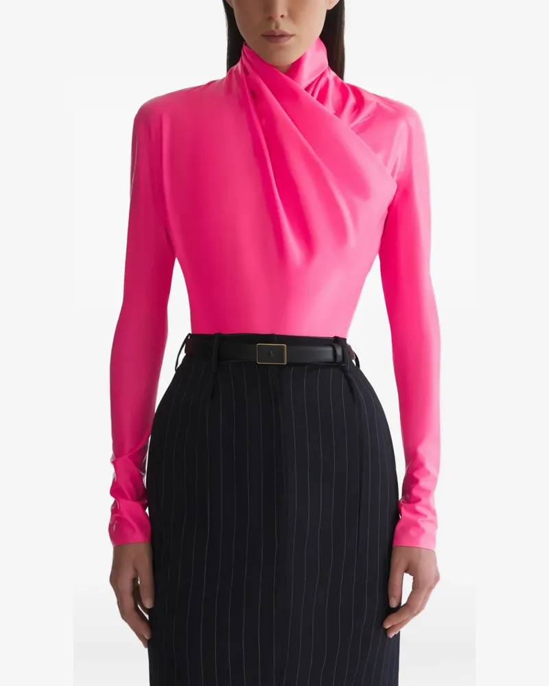 Thierry Mugler Drapiertes Oberteil - Rosa Rosa