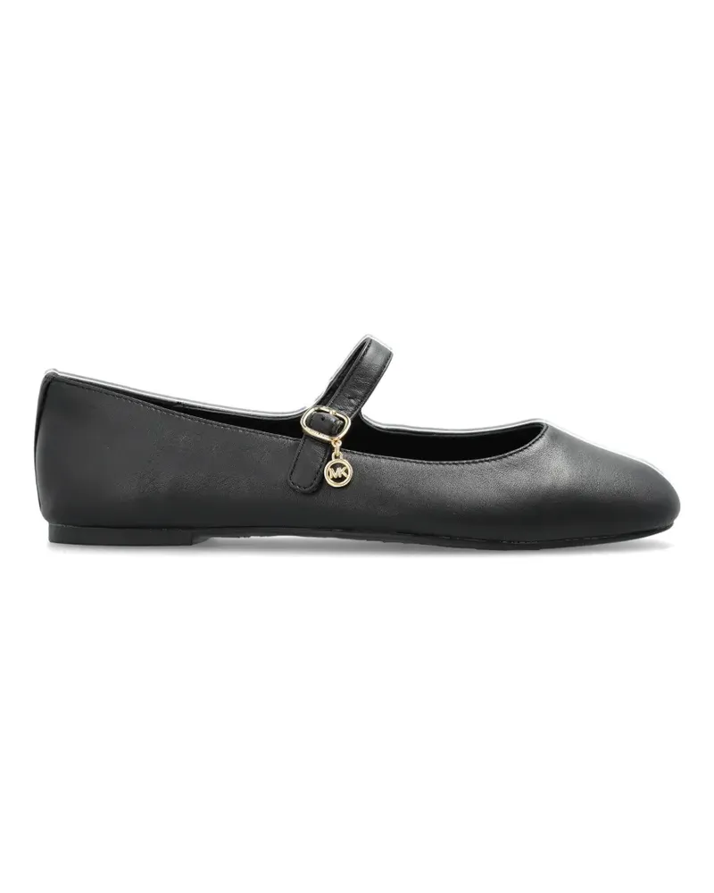 Michael Kors buckle-strap ballet flats - Schwarz Schwarz