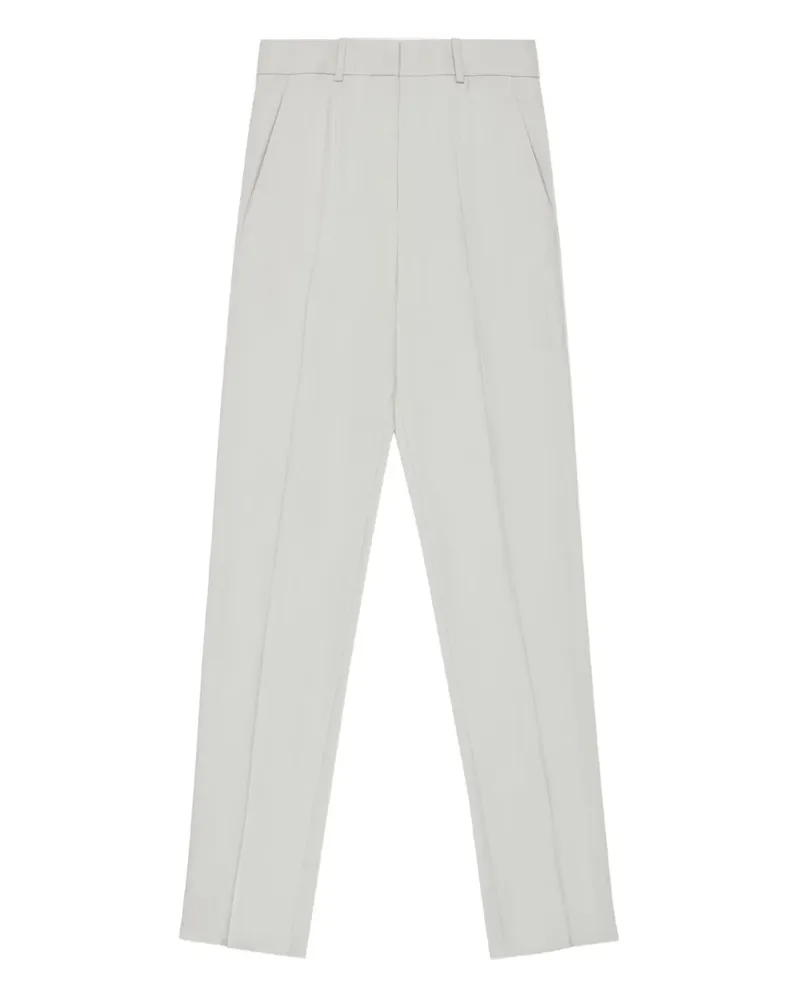 Bally Wollhose mit Reißverschluss-Bündchen - Grau Grau