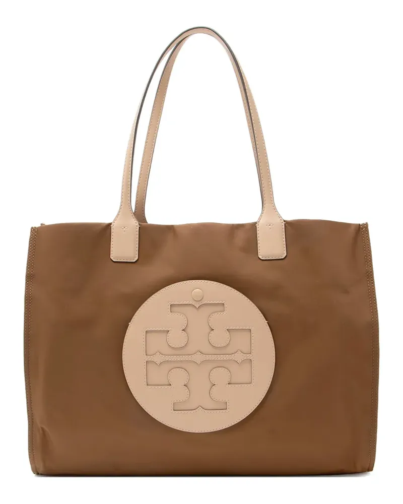 Tory Burch Ella logo tote bag - Braun Braun