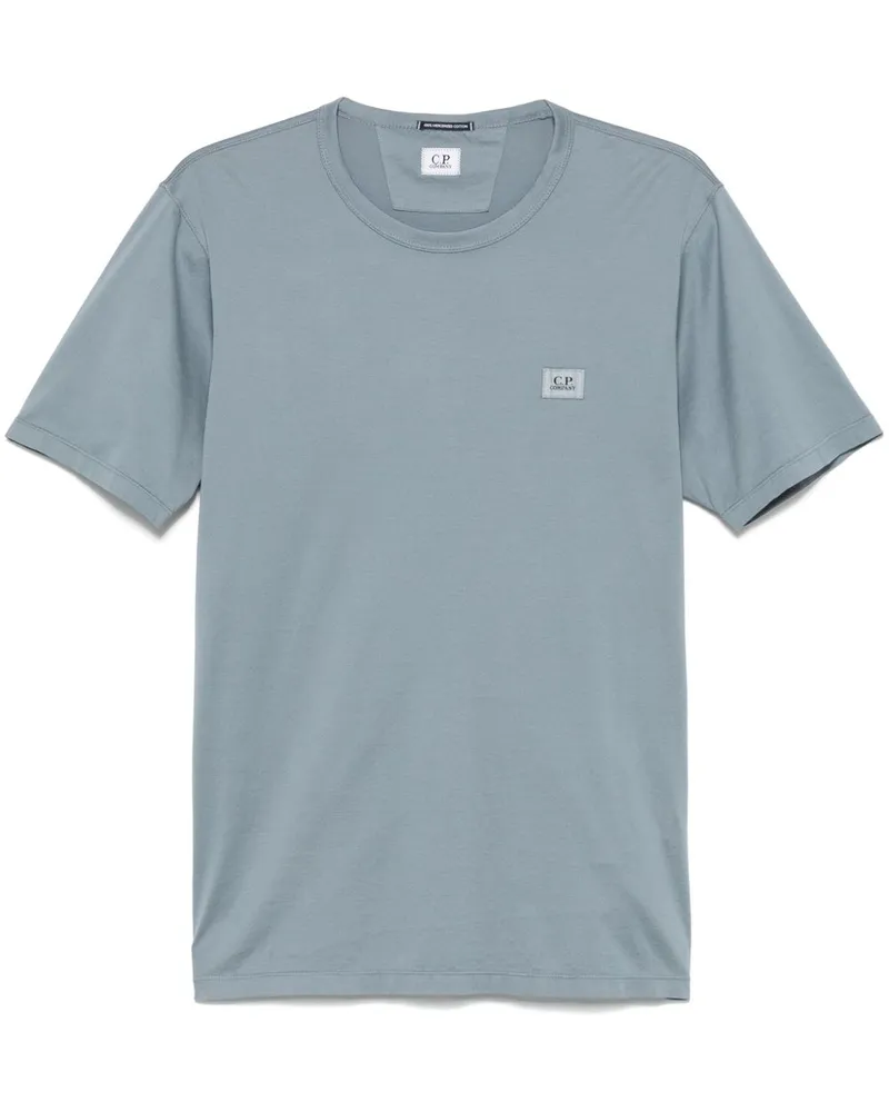 C.P. Company T-Shirt mit Logo-Patch - Blau Blau