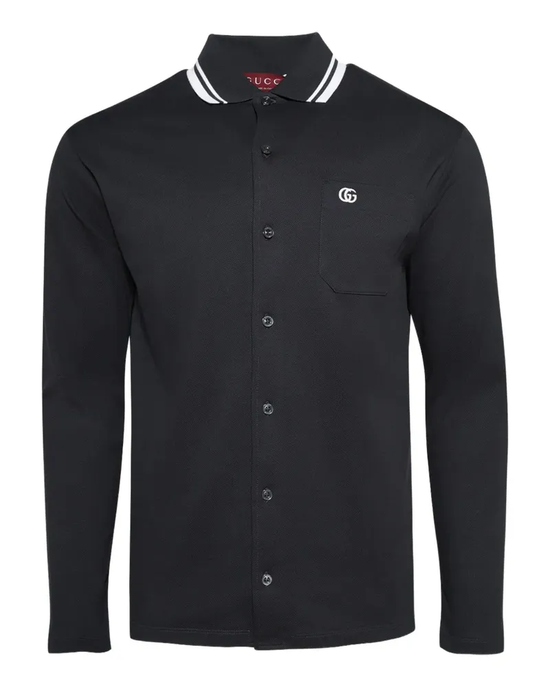 Gucci Hemd aus Piqué - Blau Blau