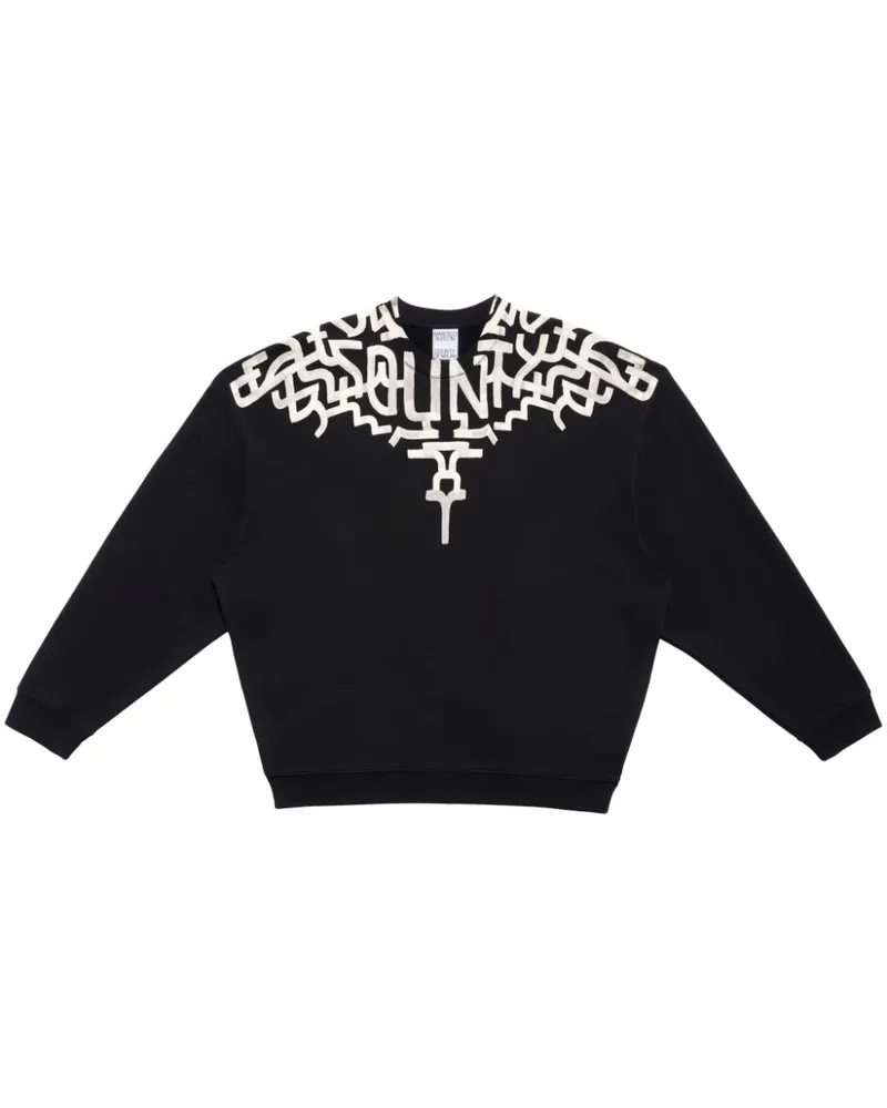 Marcelo Burlon | County of Milan Graffiti Wings Sweatshirt Schwarz