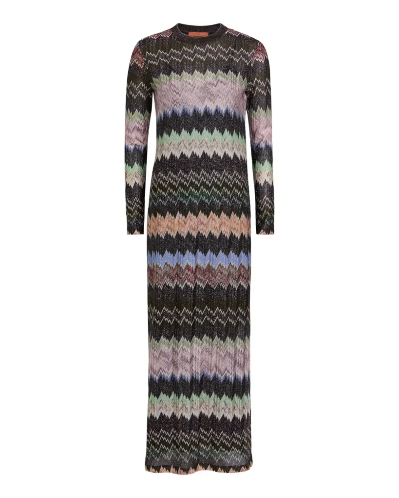 Missoni zig zag midi dress - Schwarz Schwarz