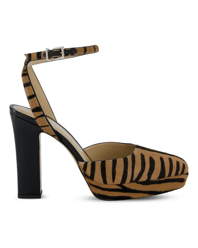 Fendi After 9 Slingback-Pumps mit Animal-Print - Nude Nude