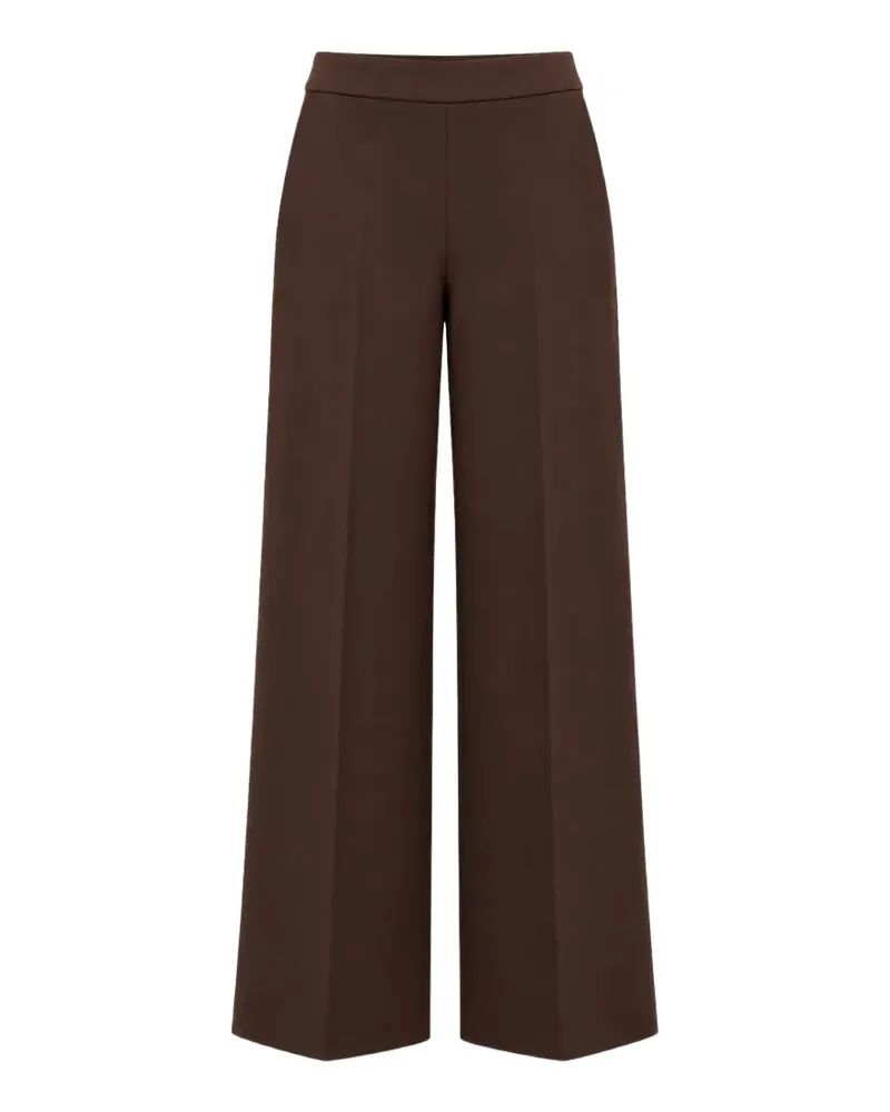 Liviana Conti wide-leg pressed-crease trousers - Braun Braun