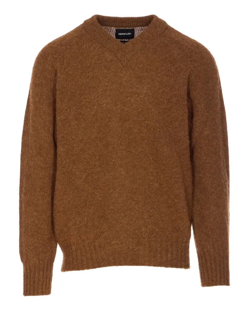 Howlin' Future Memories Pullover mit V-Ausschnitt - Braun Braun