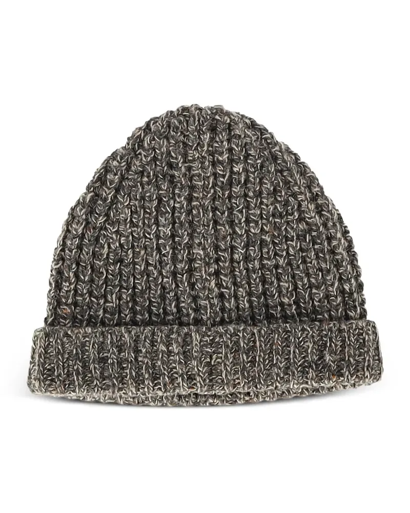 Maison Margiela knitted beanie hat - Grau Grau
