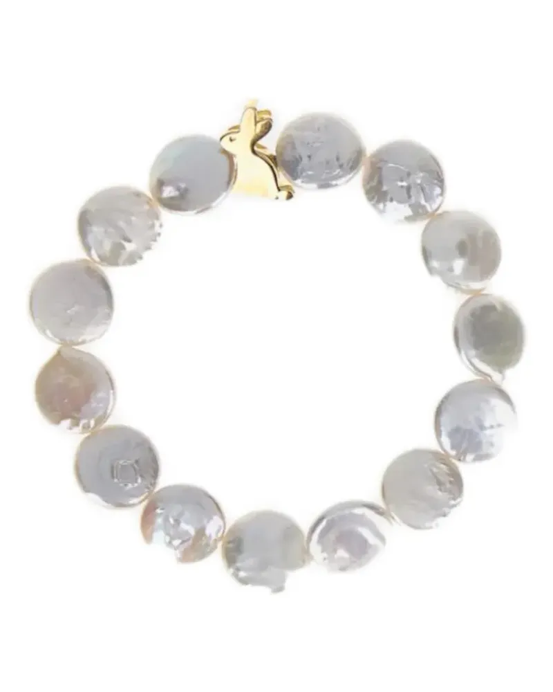 Aliita Rabbit coin bracelet - Weiß Weiß