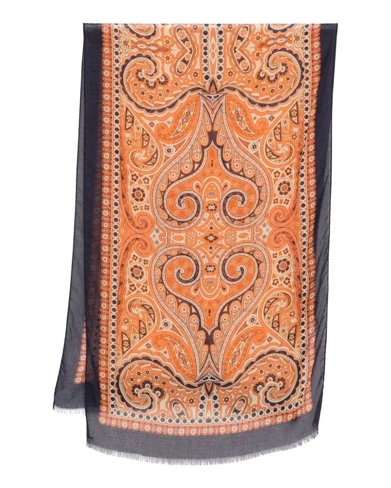 Etro Schal mit Muster - Orange Orange