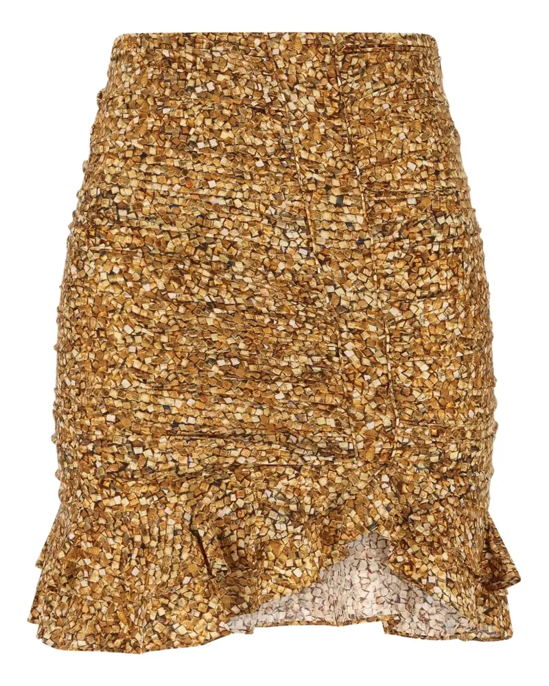 Isabel Marant Gerüschter Rock mit Mosaik - Gold Gold